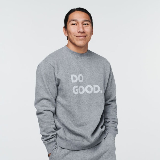 Cotopaxi Grau Meliert Fashion Do Good Crew Sweatshirt Herren
