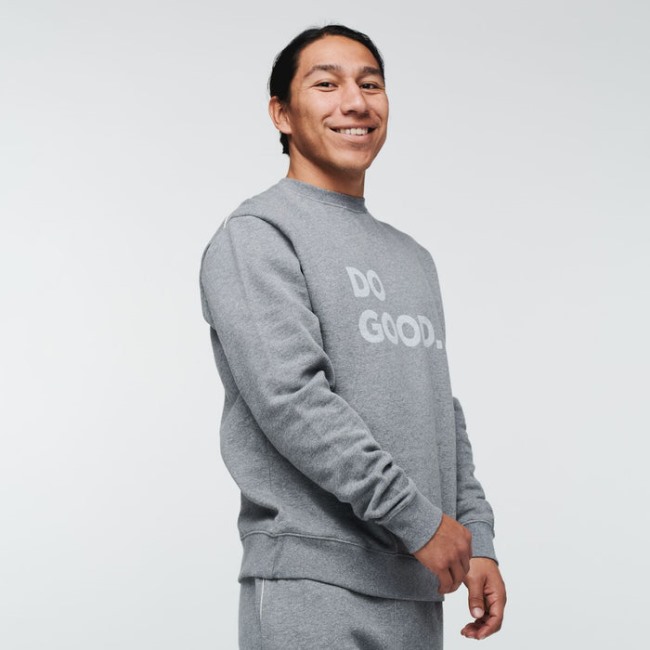 Cotopaxi Grau Meliert Fashion Do Good Crew Sweatshirt Herren