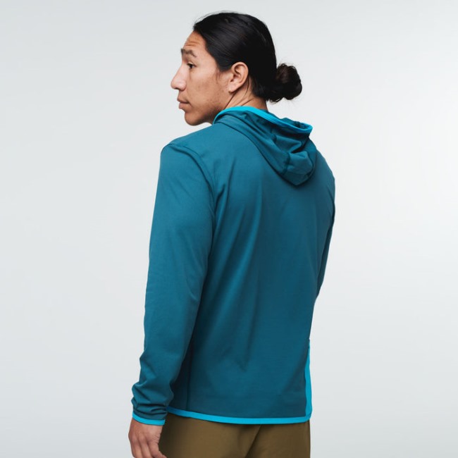 Cotopaxi Sombra Sun Hoodie Männer Marke Deep Ocean