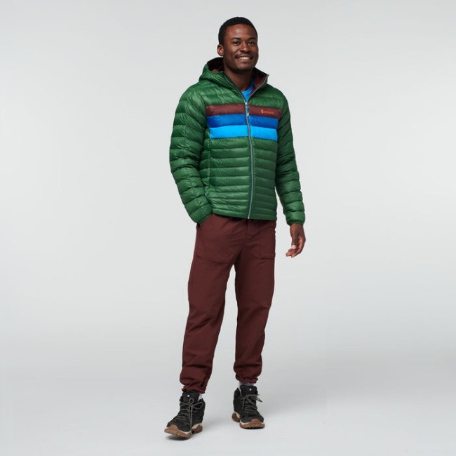 Fuego Daunenjacke Mit Kapuze Herren Cotopaxi Forest Stripes Original