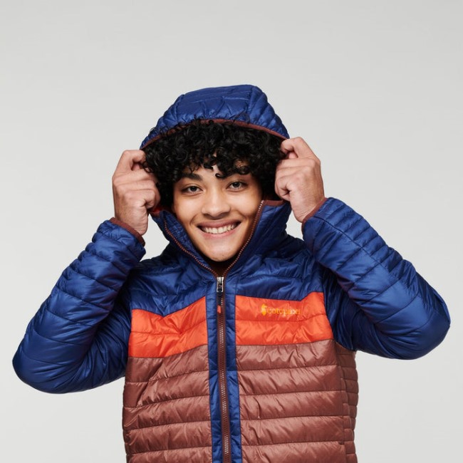 Capa Isolierte Kapuzenjacke Herrenkollektionen Cotopaxi Maritime-kastanie