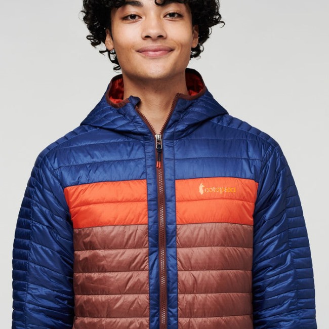 Capa Isolierte Kapuzenjacke Herrenkollektionen Cotopaxi Maritime-kastanie