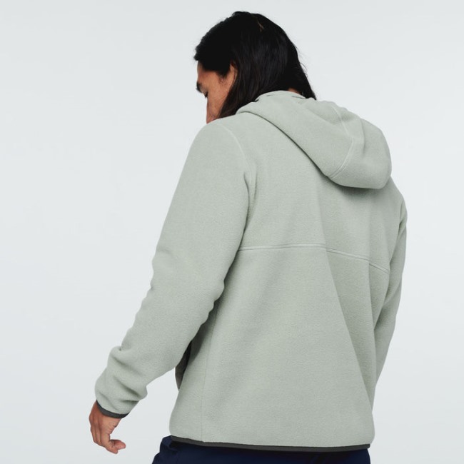 Grauer Stein Origin Cotopaxi Teca Fleece-Kapuzenjacke Mit Halbem Reißverschluss, Recycelte Herren