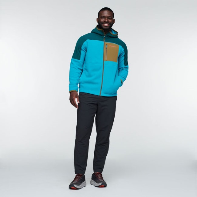 Abrazo Kapuzen-fleecejacke Mit Durchgehendem Reißverschluss Herren Deep Ocean-blue Marke Cotopaxi