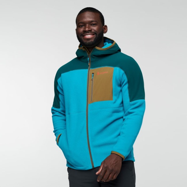 Abrazo Kapuzen-fleecejacke Mit Durchgehendem Reißverschluss Herren Deep Ocean-blue Marke Cotopaxi
