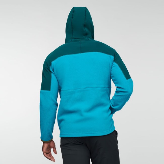 Abrazo Kapuzen-fleecejacke Mit Durchgehendem Reißverschluss Herren Deep Ocean-blue Marke Cotopaxi