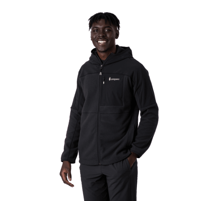Abrazo Kapuzen-fleecejacke Mit Durchgehendem Reißverschluss Herren Original Black Cotopaxi