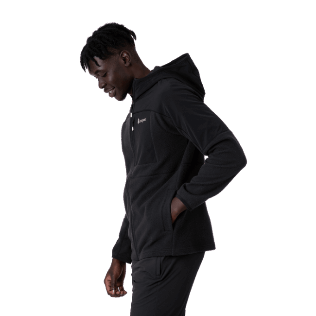 Abrazo Kapuzen-fleecejacke Mit Durchgehendem Reißverschluss Herren Original Black Cotopaxi