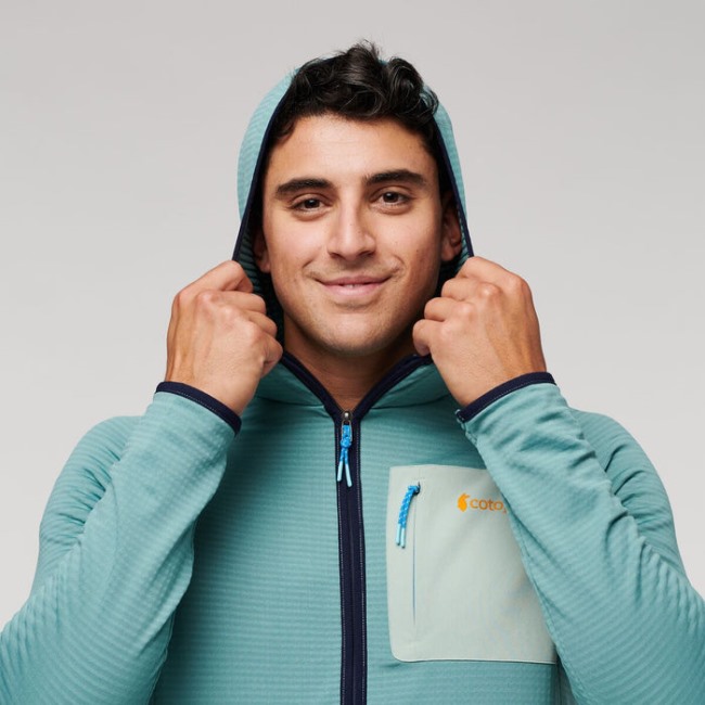 Cotopaxi New Otero Fleece-kapuzenjacke Mit Durchgehendem Reißverschluss Herren Bluegrass