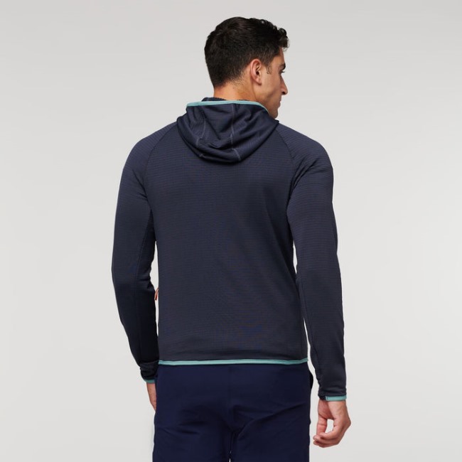 Cotopaxi Fashion Graphit Otero Fleece Durchgehender Reißverschluss Kapuzenjacke Herren