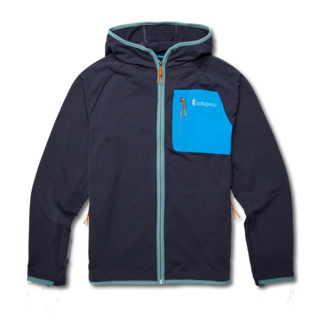 Cotopaxi Fashion Graphit Otero Fleece Durchgehender Reißverschluss Kapuzenjacke Herren