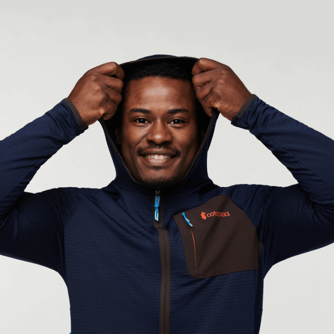 Cotopaxi Otero Fleece-Kapuzenjacke Mit Durchgehendem Reißverschluss Herren Maritime Kollektion