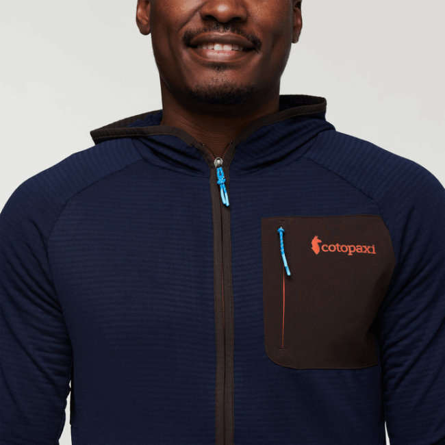 Cotopaxi Otero Fleece-Kapuzenjacke Mit Durchgehendem Reißverschluss Herren Maritime Kollektion