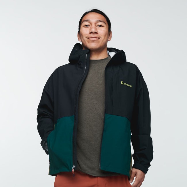 Kollektionen Cotopaxi Schwarze Cielo Regenjacke Herren