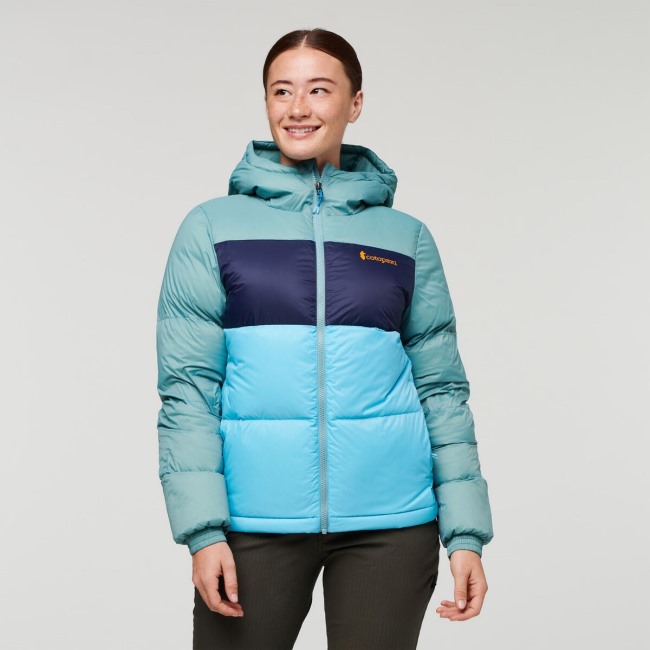 Solazo Daunenjacke Mit Kapuze Damenkollektion Bluegrass-blue Sky Cotopaxi