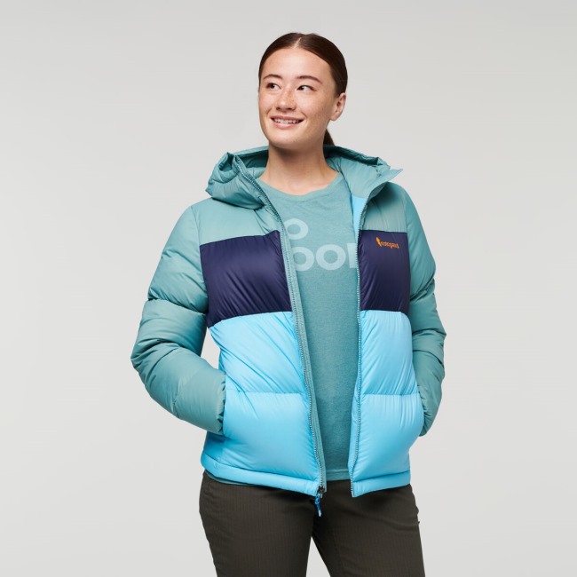 Solazo Daunenjacke Mit Kapuze Damenkollektion Bluegrass-blue Sky Cotopaxi