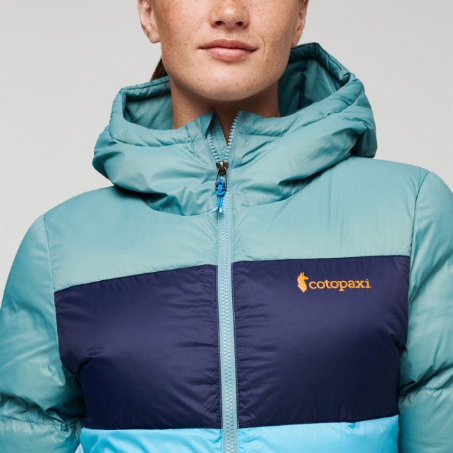 Solazo Daunenjacke Mit Kapuze Damenkollektion Bluegrass-blue Sky Cotopaxi
