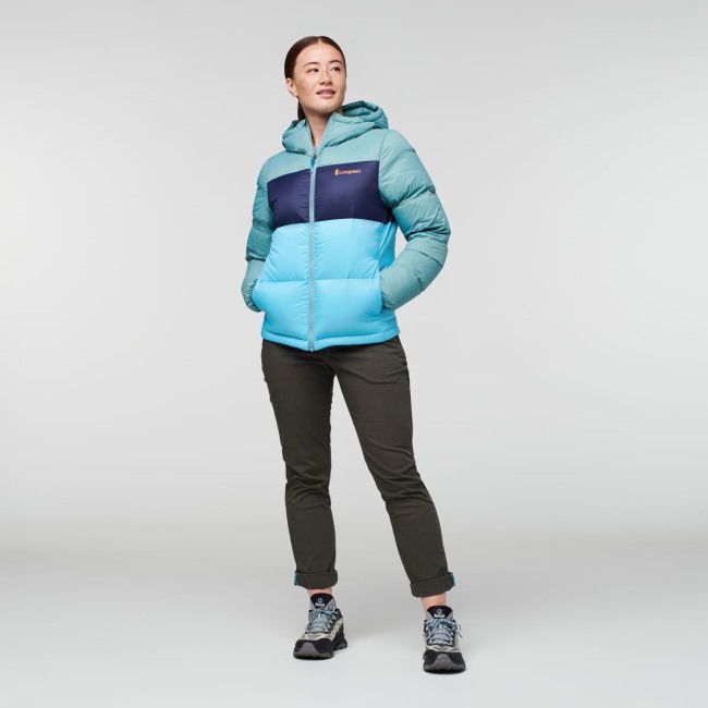 Solazo Daunenjacke Mit Kapuze Damenkollektion Bluegrass-blue Sky Cotopaxi