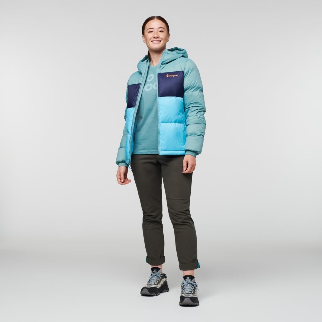 Solazo Daunenjacke Mit Kapuze Damenkollektion Bluegrass-blue Sky Cotopaxi