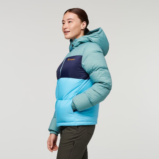 Solazo Daunenjacke Mit Kapuze Damenkollektion Bluegrass-blue Sky Cotopaxi
