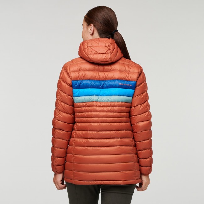 Cotopaxi Spice Stripes Collections Fuego Daunenpullover Mit Kapuze Damen