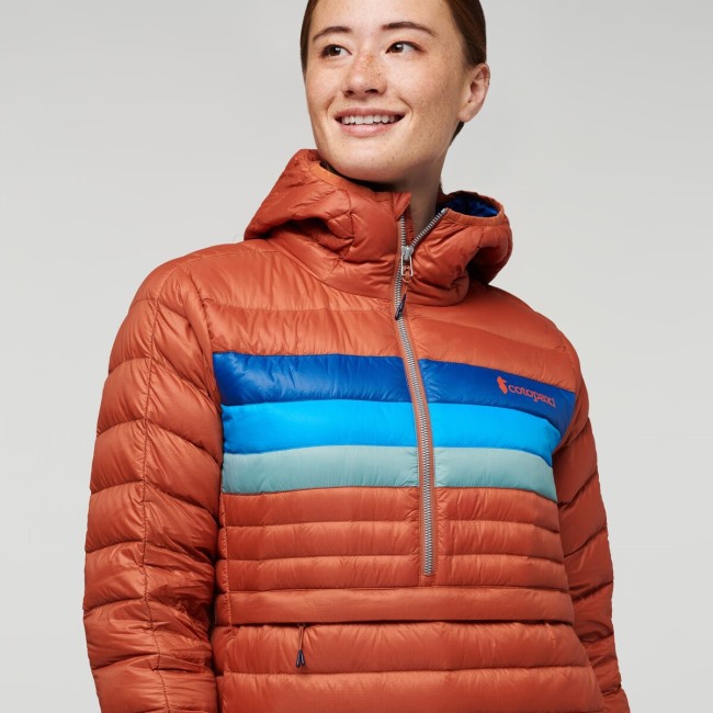 Cotopaxi Spice Stripes Collections Fuego Daunenpullover Mit Kapuze Damen
