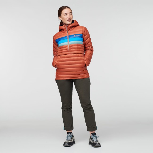 Cotopaxi Spice Stripes Collections Fuego Daunenpullover Mit Kapuze Damen