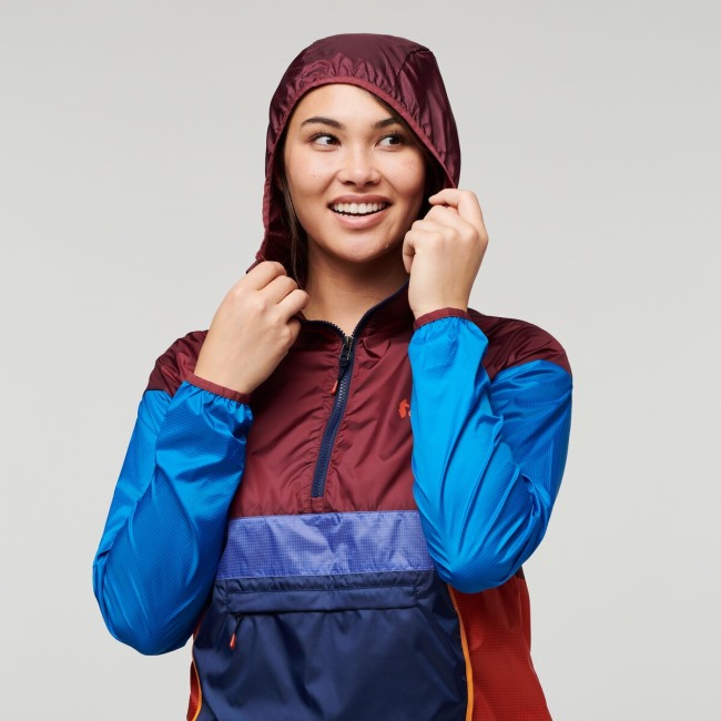 Cotopaxi Teca Windbreaker Halfzip Frauen Französische Marken