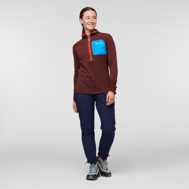 Otero Fleece-pullover Mit Halbem Reißverschluss Damenkollektionen Cotopaxi Kastanie-maritime