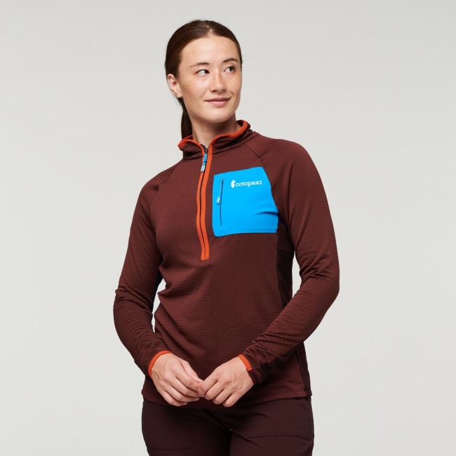 Otero Fleece-pullover Mit Halbem Reißverschluss Damenkollektionen Cotopaxi Kastanie-maritime