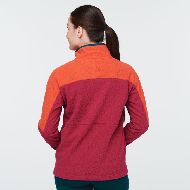 Canyon-himbeere Cotopaxi Abrazo Fleecejacke Mit Halbem Reißverschluss Damenmode