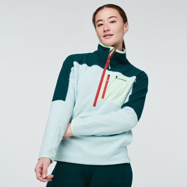 Deep Ocean-ice Collection Cotopaxi Abrazo Fleecejacke Mit Halbem Reißverschluss Für Damen