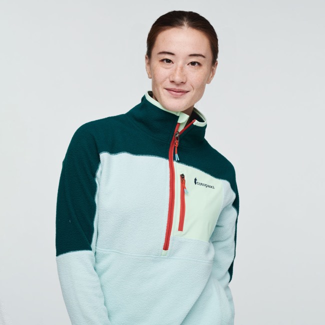 Deep Ocean-ice Collection Cotopaxi Abrazo Fleecejacke Mit Halbem Reißverschluss Für Damen