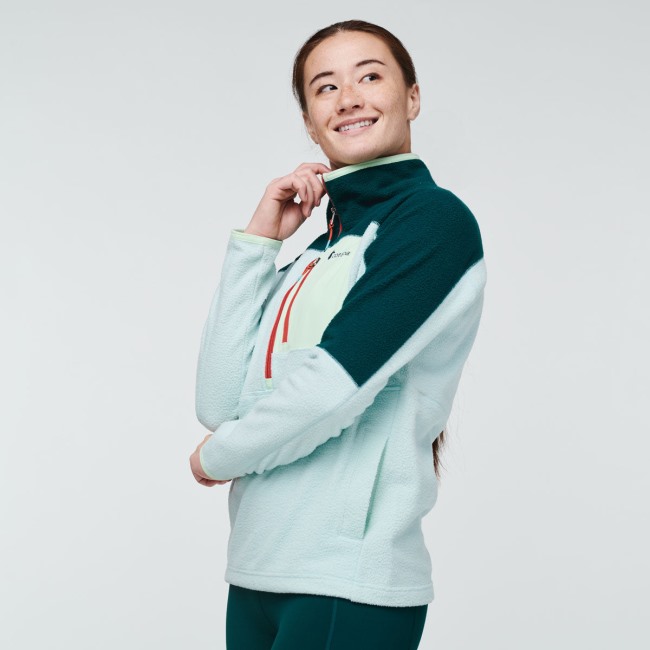 Deep Ocean-ice Collection Cotopaxi Abrazo Fleecejacke Mit Halbem Reißverschluss Für Damen