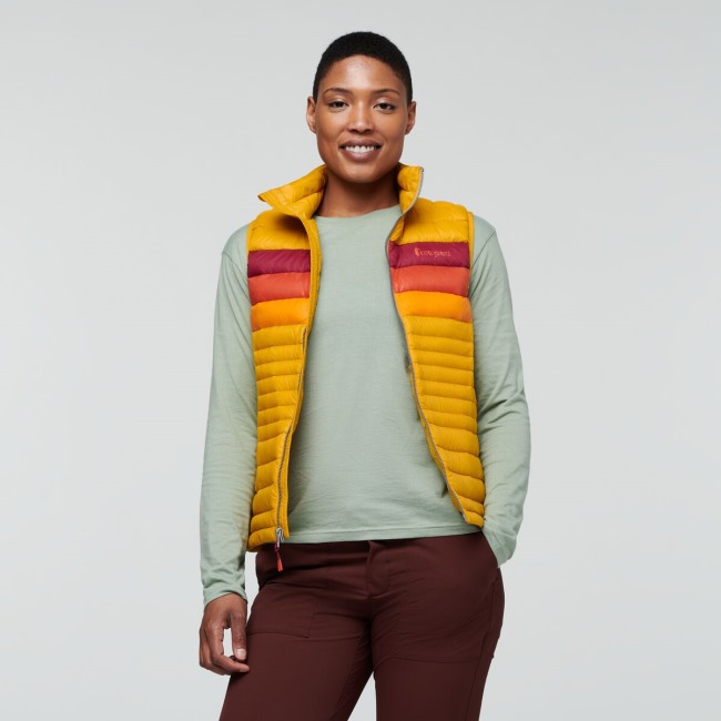 New Amber Stripes Fuego Daunenweste Damen Cotopaxi