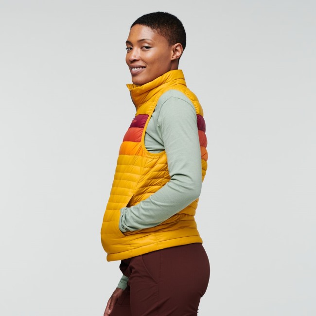 New Amber Stripes Fuego Daunenweste Damen Cotopaxi