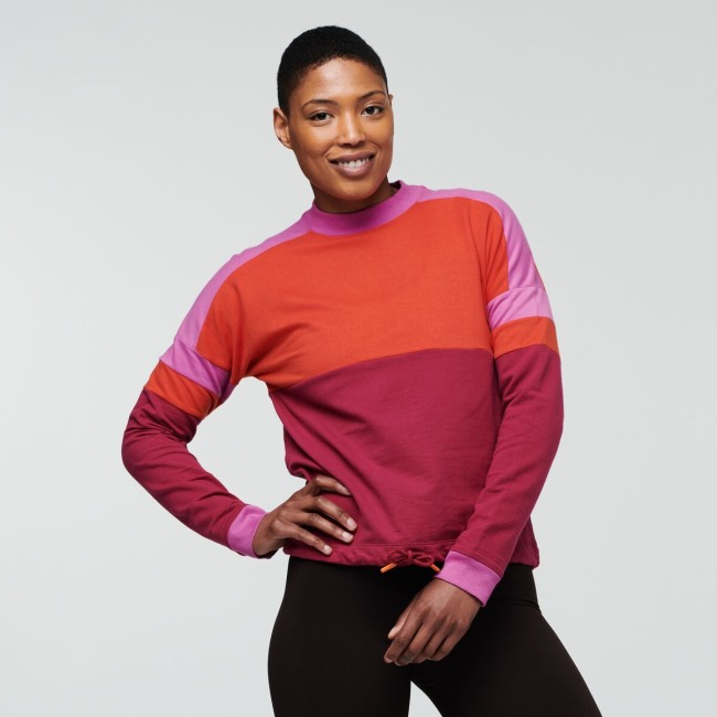 Cotopaxi Bandera Sweatshirt Damen Canyon-himbeere Neu