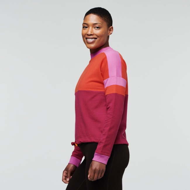 Cotopaxi Bandera Sweatshirt Damen Canyon-himbeere Neu