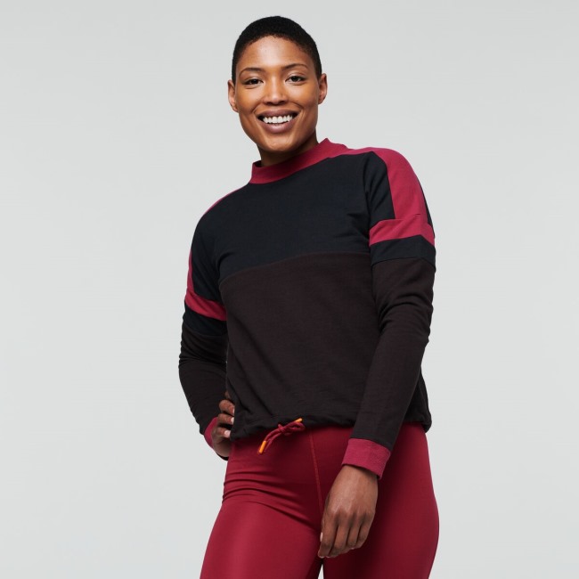 Cotopaxi Bandera Sweatshirt Damenmode Black-cavern