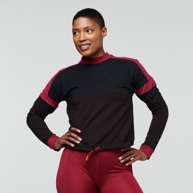 Cotopaxi Bandera Sweatshirt Damenmode Black-cavern