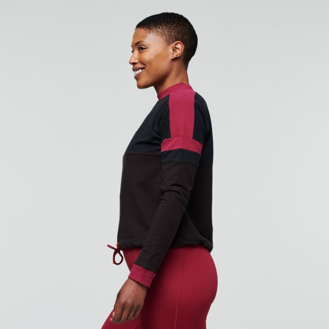 Cotopaxi Bandera Sweatshirt Damenmode Black-cavern