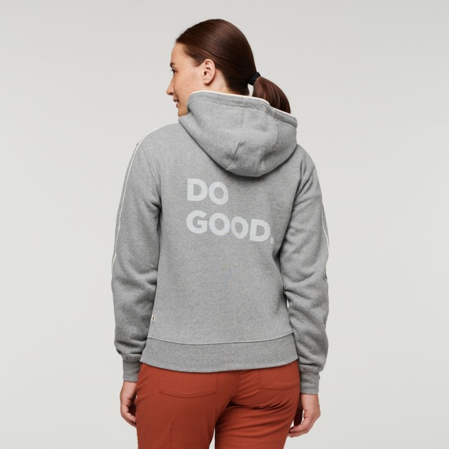 Heather Grey Cotopaxi Do Good Bio-Hoodie Mit Durchgehendem Reißverschluss Damenkollektionen