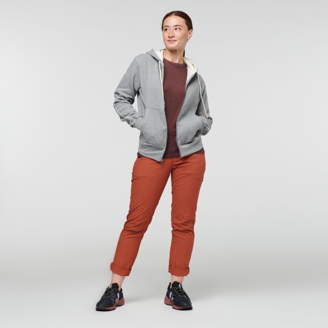 Heather Grey Cotopaxi Do Good Bio-Hoodie Mit Durchgehendem Reißverschluss Damenkollektionen