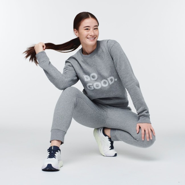 Grau Meliert Do Good Crew Sweatshirt Damen Cotopaxi Marke