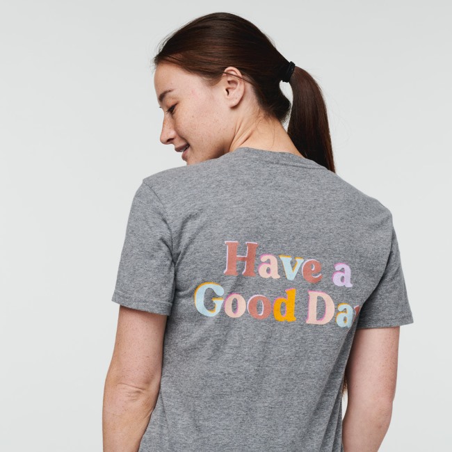 Have A Good Day T-shirt Damen Cotopaxi Grau Meliert Kollektionen