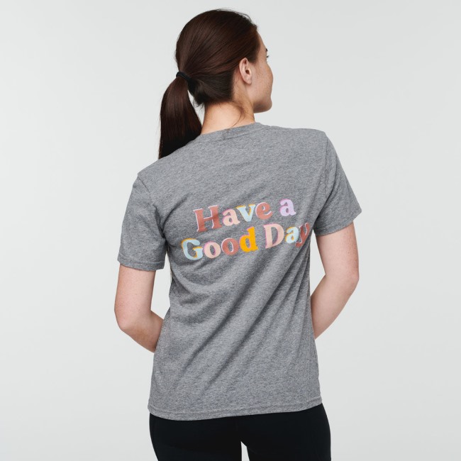 Have A Good Day T-shirt Damen Cotopaxi Grau Meliert Kollektionen