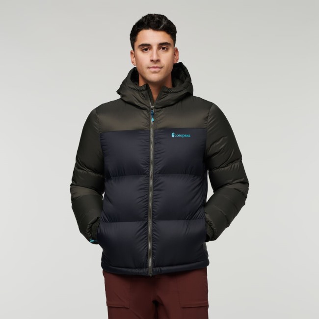 Solazo Daunenjacke Mit Kapuze Herren Cotopaxi Marke Eisen-schwarz