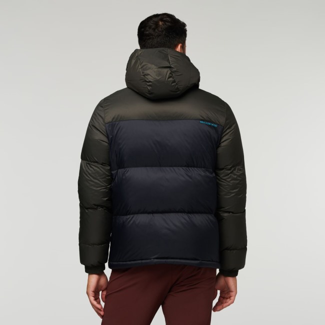 Solazo Daunenjacke Mit Kapuze Herren Cotopaxi Marke Eisen-schwarz
