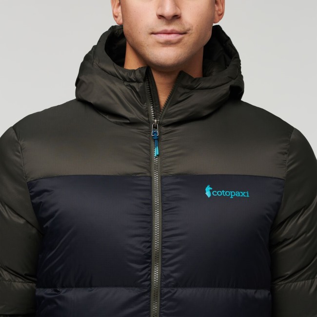 Solazo Daunenjacke Mit Kapuze Herren Cotopaxi Marke Eisen-schwarz