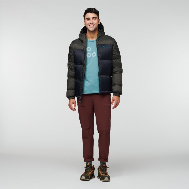 Solazo Daunenjacke Mit Kapuze Herren Cotopaxi Marke Eisen-schwarz